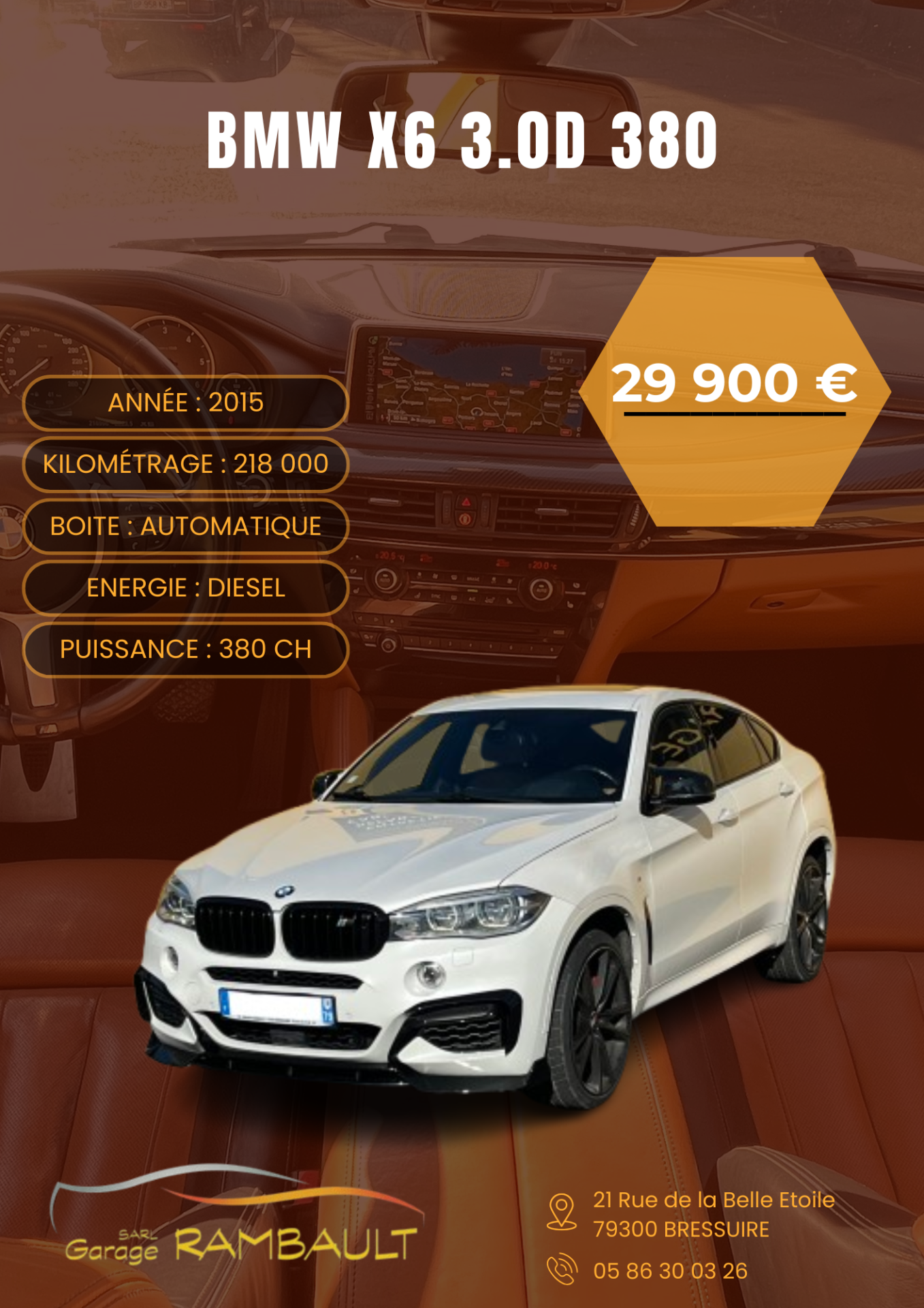 Annonce site bmw x6 dv753wx
