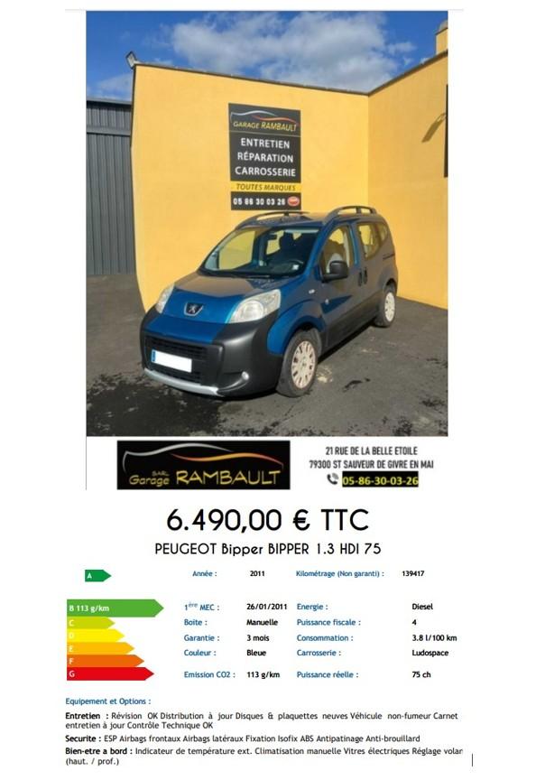 Peugeot bipper
